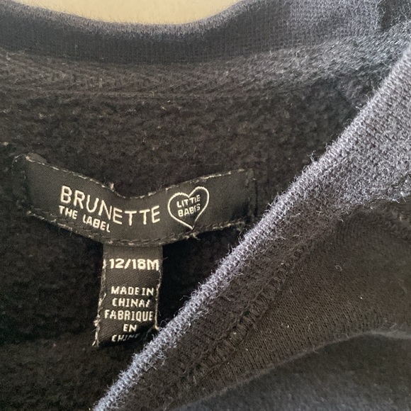 ⚫️ brunette the label ⚫️ ‘jet black’ sweatshirt - Picture 2 of 2